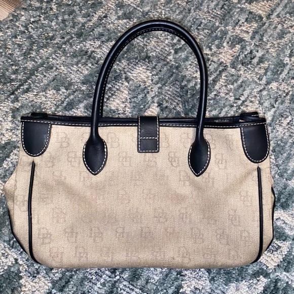 Dooney & Bourke Vintage Canvas and Leather Bag - Picture 1 of 16